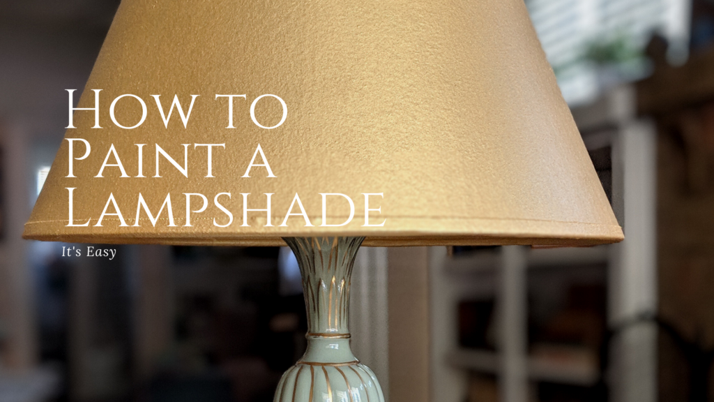 How To Paint A Lampshade Girl Refurbished, Can You Paint A Cloth Lamp Shade